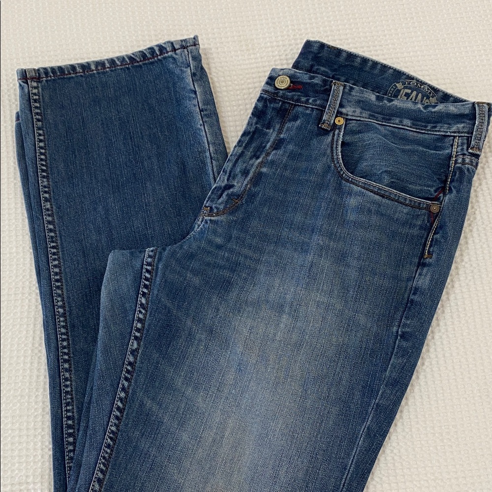 Tommy Bahama Classic Blue Straight Jeans,36/32